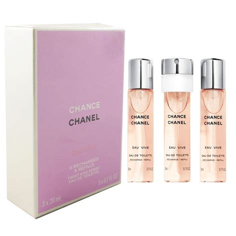 chanel chance eau vive twist and spray|Chanel eau fraiche refill.